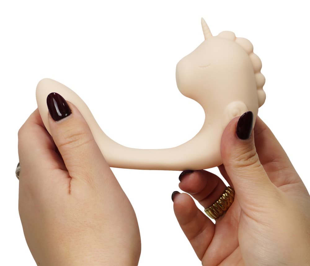 Vibrator „C-Horse Coral Throb“ mit Klitoris-Stimulator