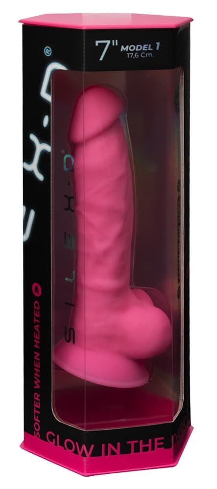 Naturdildo „Model 1 Glow in the Dark“ mit Saugfuß