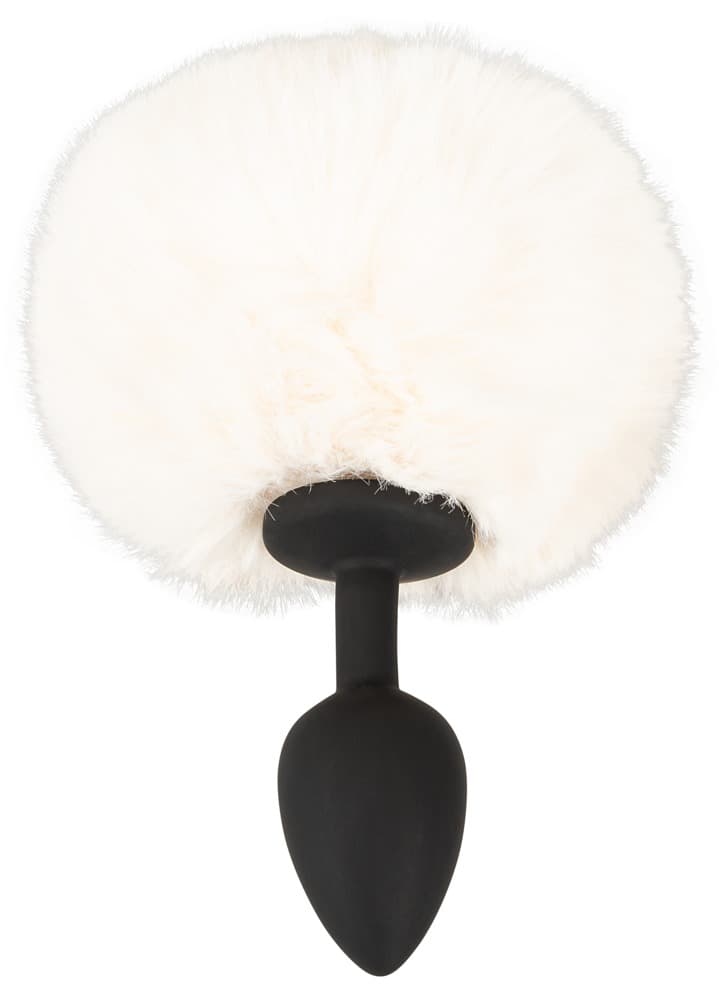 Analplug „fluffy tail size S“ mit Kunstfell-Puschel