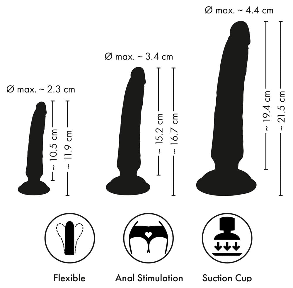 3-teiliges Analplug-Set