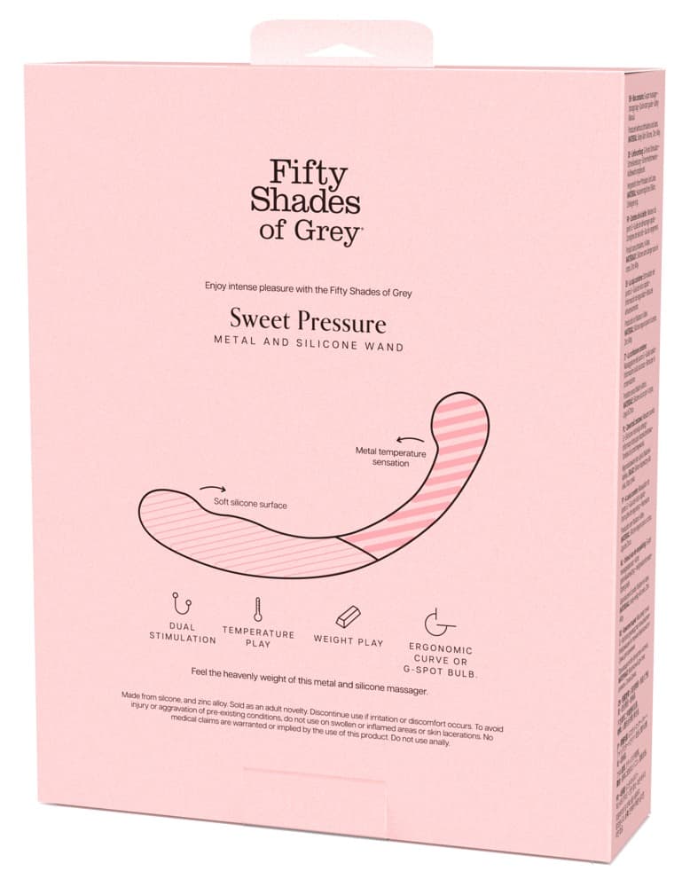 Doppeldildo „Sweet Pressure“ aus Silikon und Metall