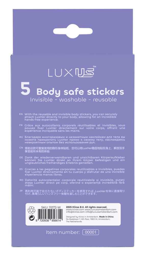 Klebepatch „Luxus” für Klitorisvibrator LuxHer