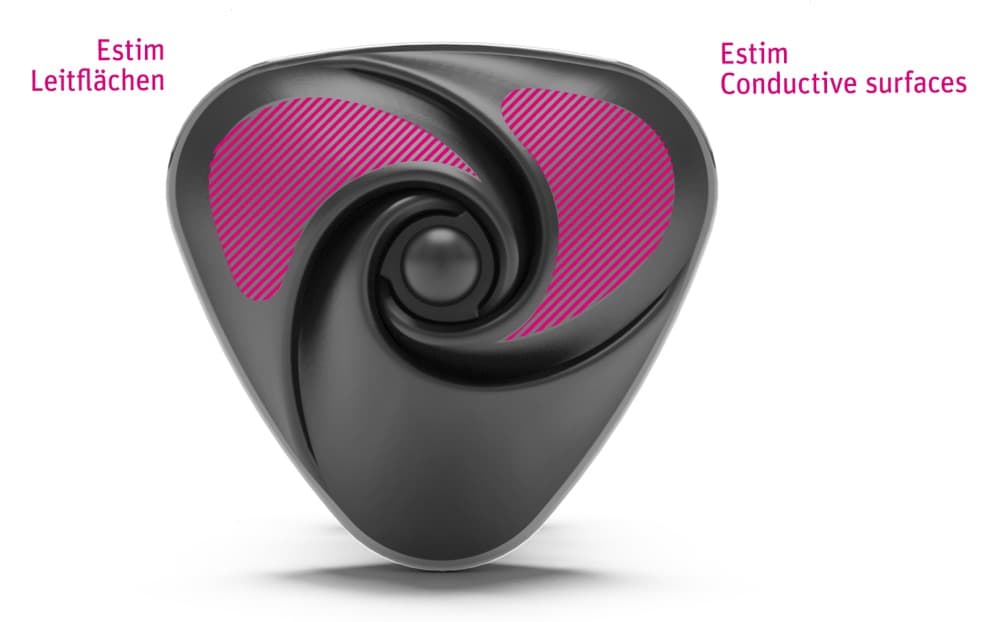 Auflegevibrator "Heart's Desire" mit E-Stim