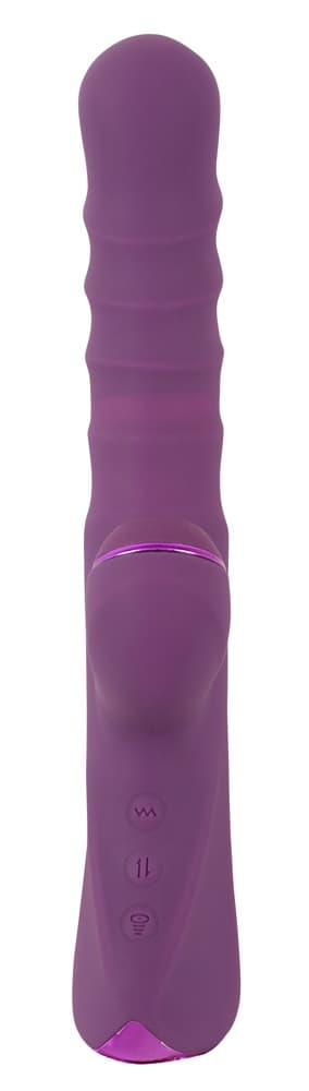 Rabbitvibrator mit Stoß- und Klopf-Funktion