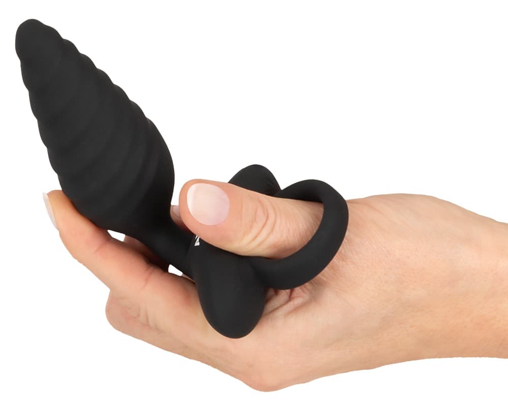 Vibro-Analplug im Spiral-Design