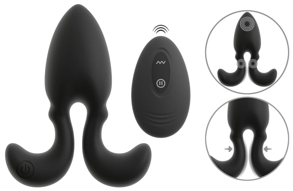 Vibro-Analplug mit Fernbedienung