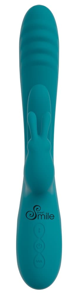 Rabbitvibrator mit Stoßfunktion und G-Punkt-Zunge