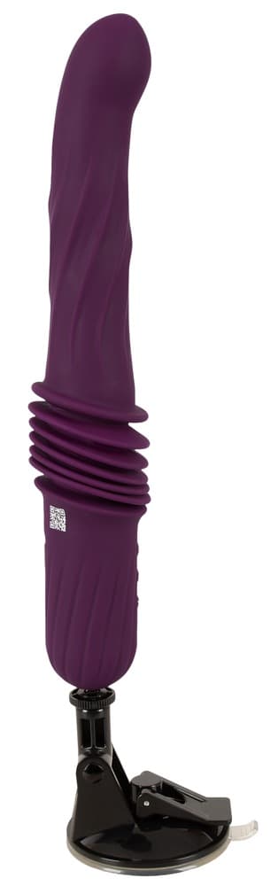 Stoßvibrator „RC Warming Fucking Machine“ mit abnehmbarem Saugfuß