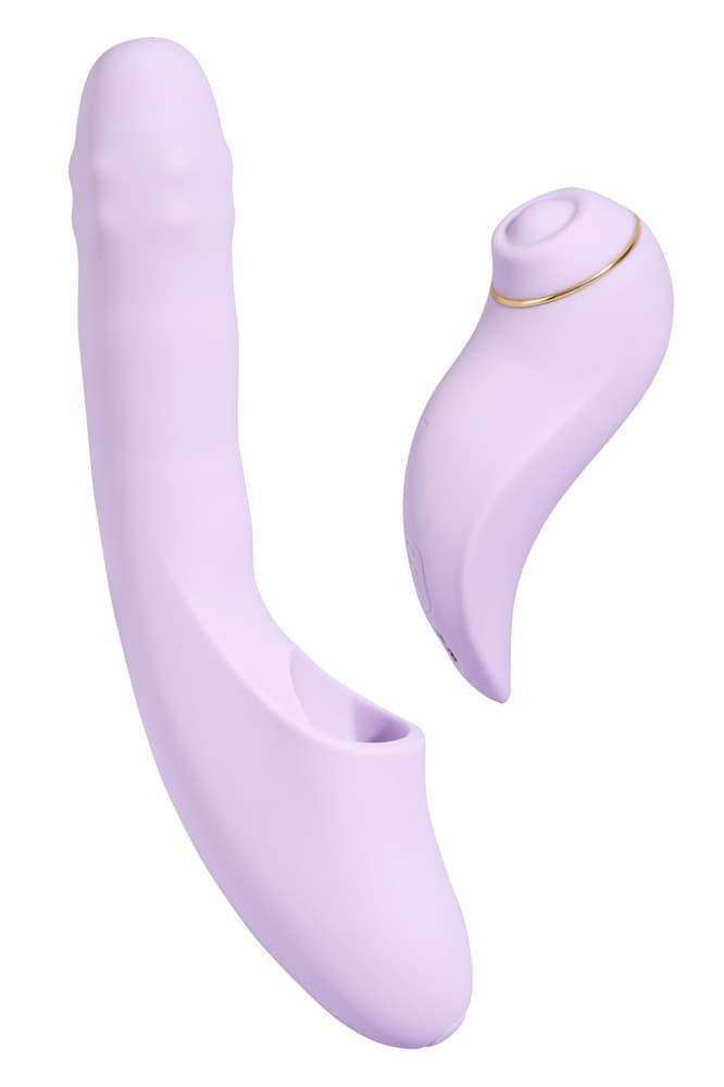 Stoßvibrator „DuoGlow“ mit Pulsator-Stimulator
