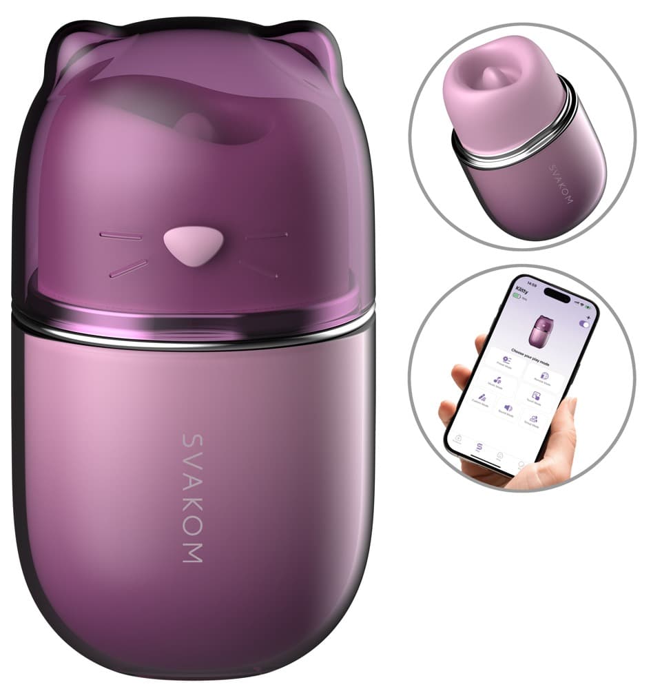 Auflegevibrator „Klitty“ mit Leck- und Saugfunktion