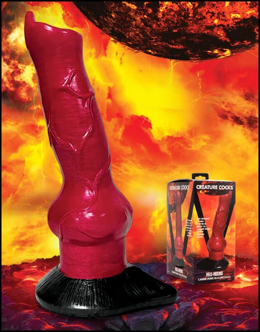 Creature Cocks Hell-Hound Canine Penis Silicone Dildo