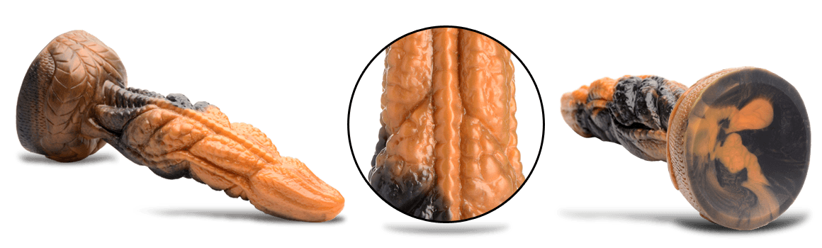 Creature Cocks Ravager Rippled Tentacle Silicone Dildo