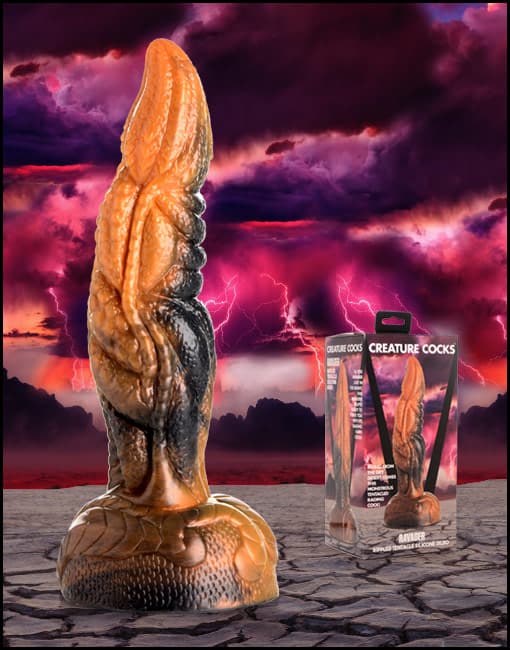 Creature Cocks Ravager Rippled Tentacle Silicone Dildo