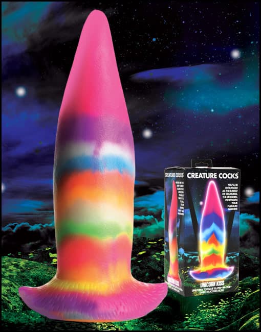 Creature Cocks Unicorn Kiss Unicorn Tongue Glow-in-the-Dark