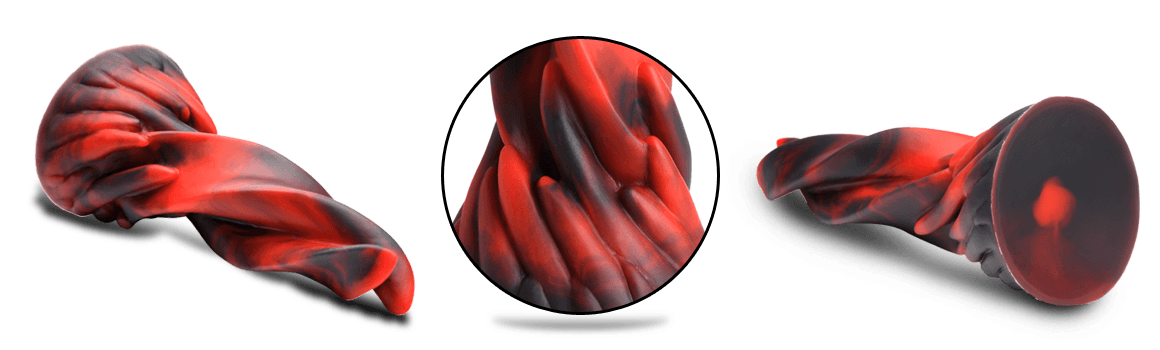 Creature Cocks Hell Kiss Twisted Tongues Silicone Dildo