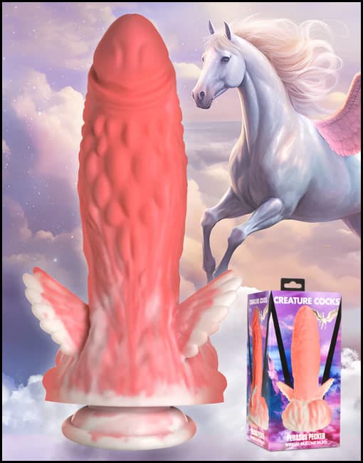 Creature Cocks Pegasus Pecker Winged Silicone Dildo