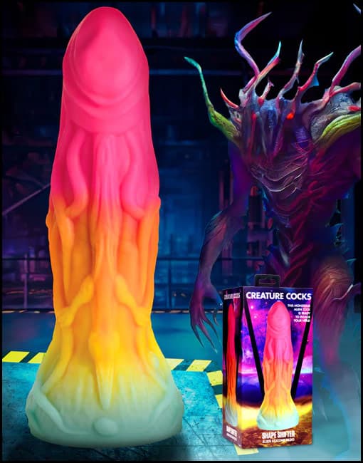 Creature Cocks Shape Shifter Alien Silicone Dildo
