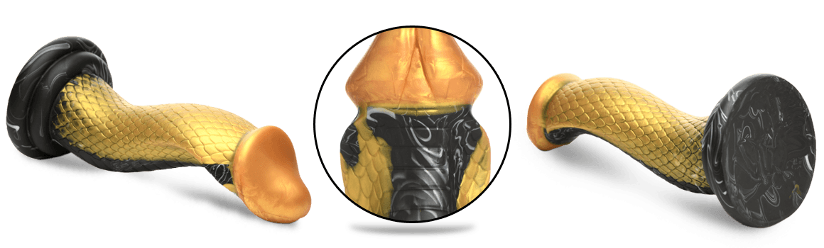 Creature Cocks Golden Mamba Silicone Dildo