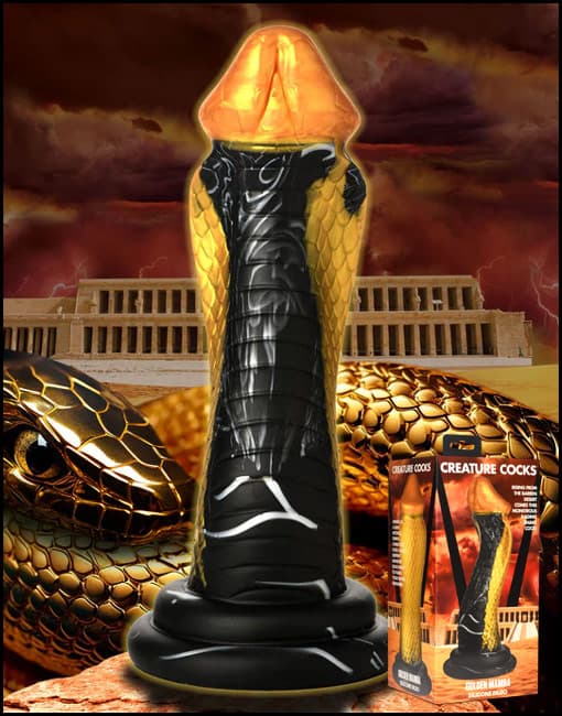 Creature Cocks Golden Mamba Silicone Dildo
