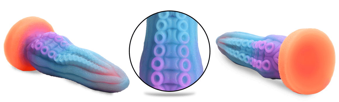 Creature Cocks Tenta-Cock Glow-in-the-Dark Silicone Dildo
