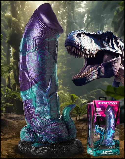 Creature Cocks XL Dino Dick Dinosaur Silicone Dildo