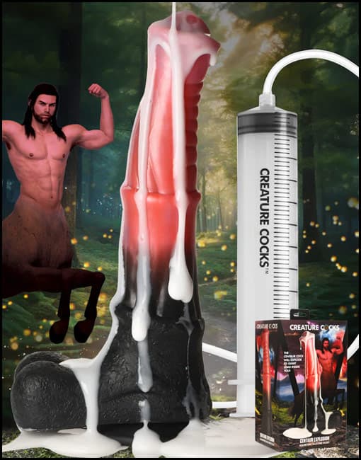 Creature Cocks Centaur Explosion Squirting Silicone Dildo