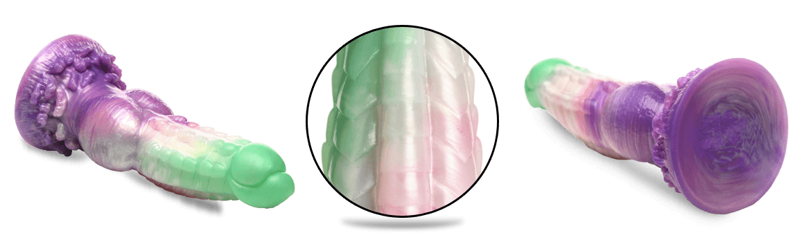 Creature Cocks Aqua Phoenix Silicone Dildo