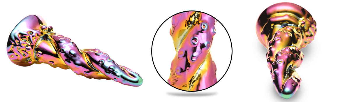 Creature Cocks Enchantress Rainbow Glass Dildo