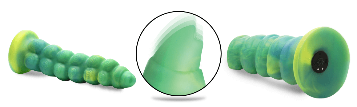 Creature Cocks Squirmer Thrusting & Vibrating Silicone Dildo