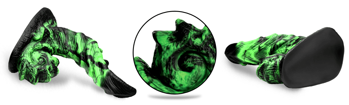Creature Cocks Glowzilla Glow-in-the-Dark Silicone Dildo