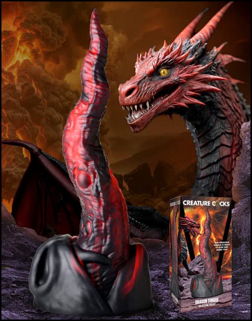 Creature Cocks Dragon Tongue Silicone Dildo