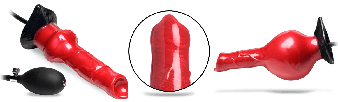 Creature Cocks Hell Hound Inflatable Silicone Dildo