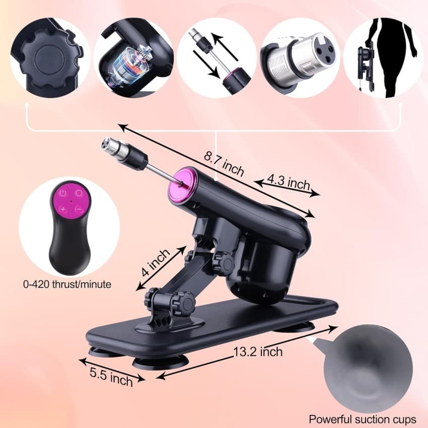 Auxfun Mid Sex Machine Dildo Machine,Fuck Machine for Women,Love Machine