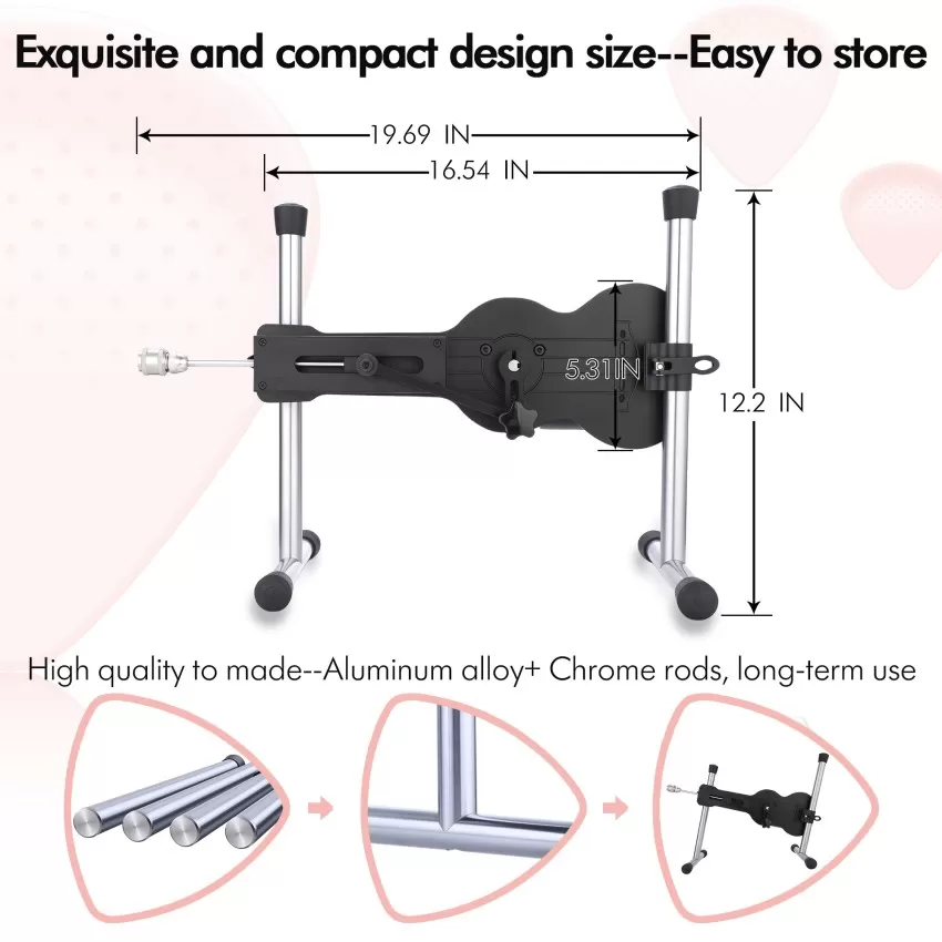 Auxfun Prime Sex Machine with EZfunLok Connector, Work Quiet and Easy to Store