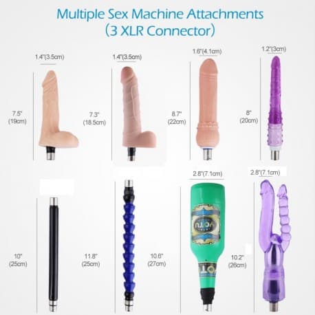 Auxfun Basic Automatic Fucking Machine For Couples, With Eight 3XLR System Sex Machine Attachments