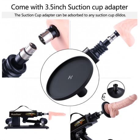 Auxfun Sex Machine for Women Pleasure with 3XLR Suction Cup Adapter
